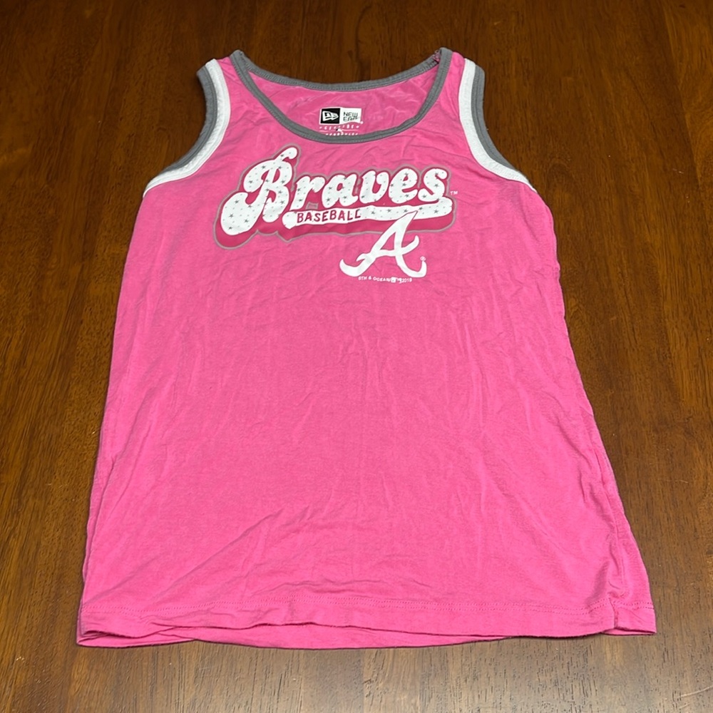 Braves baseball size 7/8 girls tank top